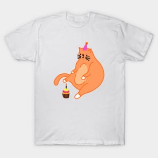 Red cat's birthday T-Shirt